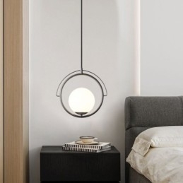 Szklana kula wisząca lampa dekoracyjna do domu