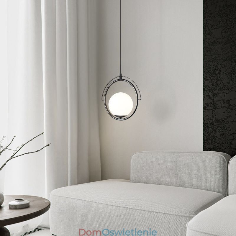 Szklana kula wisząca lampa dekoracyjna do domu