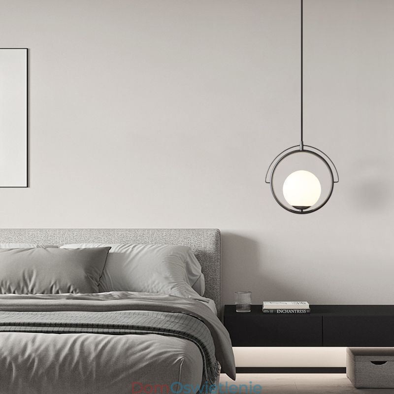 Szklana kula wisząca lampa dekoracyjna do domu