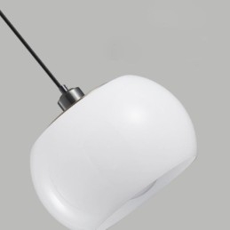 Nowoczesna szklana lampa wisząca w kształcie dyni