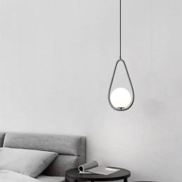 Nowoczesna lampa wisząca Globe Glass Water Drop Pendant Lamp