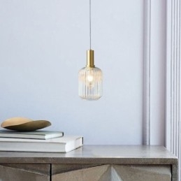 Nowoczesna lampa wisząca Jedno światło Szklana lampa wisząca na wyspę