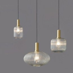 Nowoczesna lampa wisząca Jedno światło Szklana lampa wisząca na wyspę