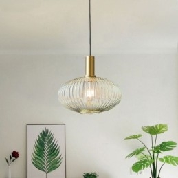 Nowoczesna lampa wisząca Jedno światło Szklana lampa wisząca na wyspę