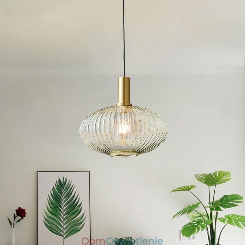 Nowoczesna lampa wisząca Jedno światło Szklana lampa wisząca na wyspę