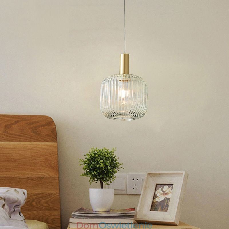 Nowoczesna lampa wisząca Jedno światło Szklana lampa wisząca na wyspę