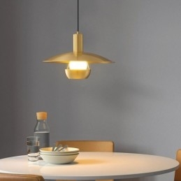 Szczotkowane złoto lampa wisząca pojedyncza lampa wisząca