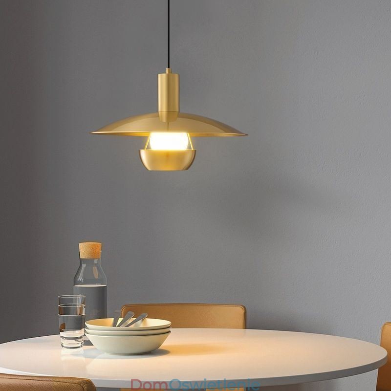 Szczotkowane złoto lampa wisząca pojedyncza lampa wisząca