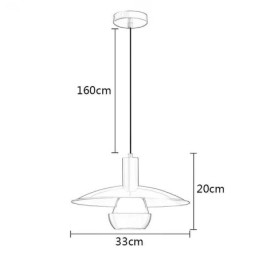Szczotkowane złoto lampa wisząca pojedyncza lampa wisząca