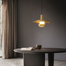 Szczotkowane złoto lampa wisząca pojedyncza lampa wisząca