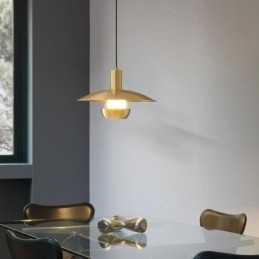 Szczotkowane złoto lampa wisząca pojedyncza lampa wisząca