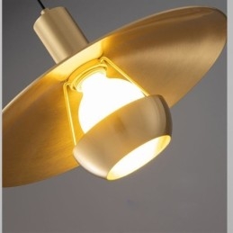 Szczotkowane złoto lampa wisząca pojedyncza lampa wisząca