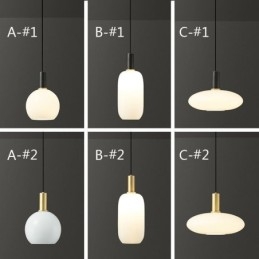 Nowoczesna prosta lampa wisząca szklana lampa wisząca