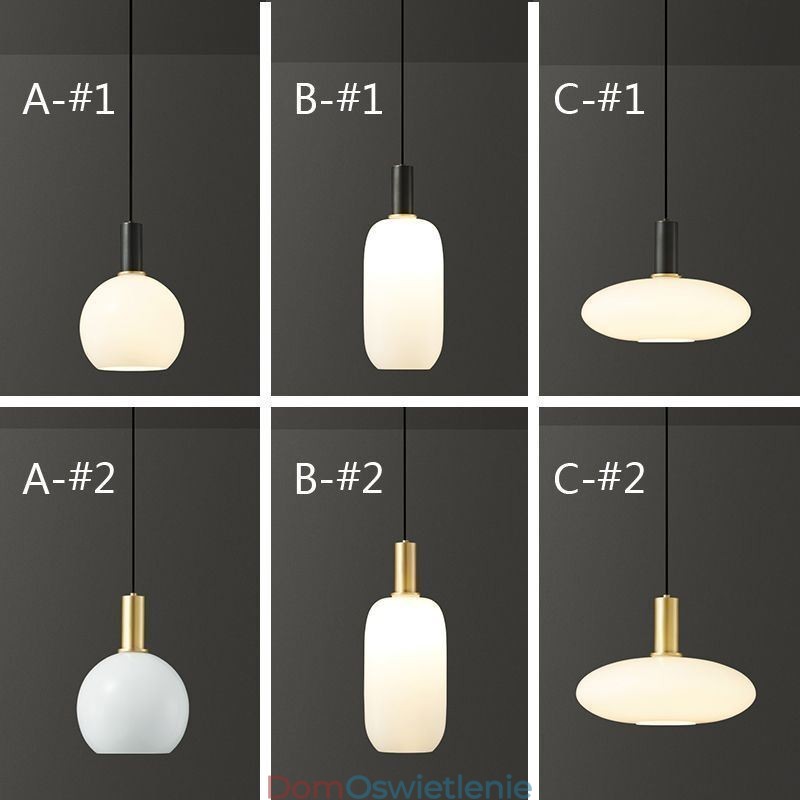Nowoczesna prosta lampa wisząca szklana lampa wisząca