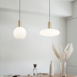 Nowoczesna prosta lampa wisząca szklana lampa wisząca