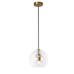 Nowoczesna szklana lampa wisząca pojedyncza głowica