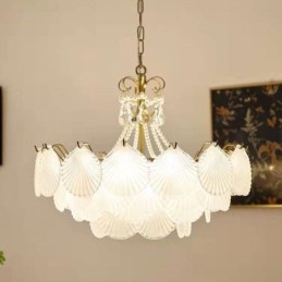 Europejska szklana lampa wisząca Post Modern Scallop wisząca lampa