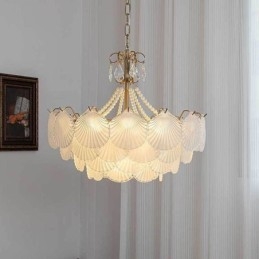 Europejska szklana lampa wisząca Post Modern Scallop wisząca lampa
