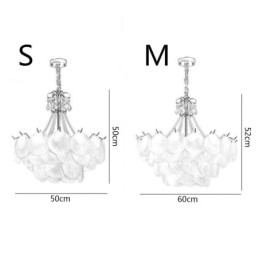 Europejska szklana lampa wisząca Post Modern Scallop wisząca lampa