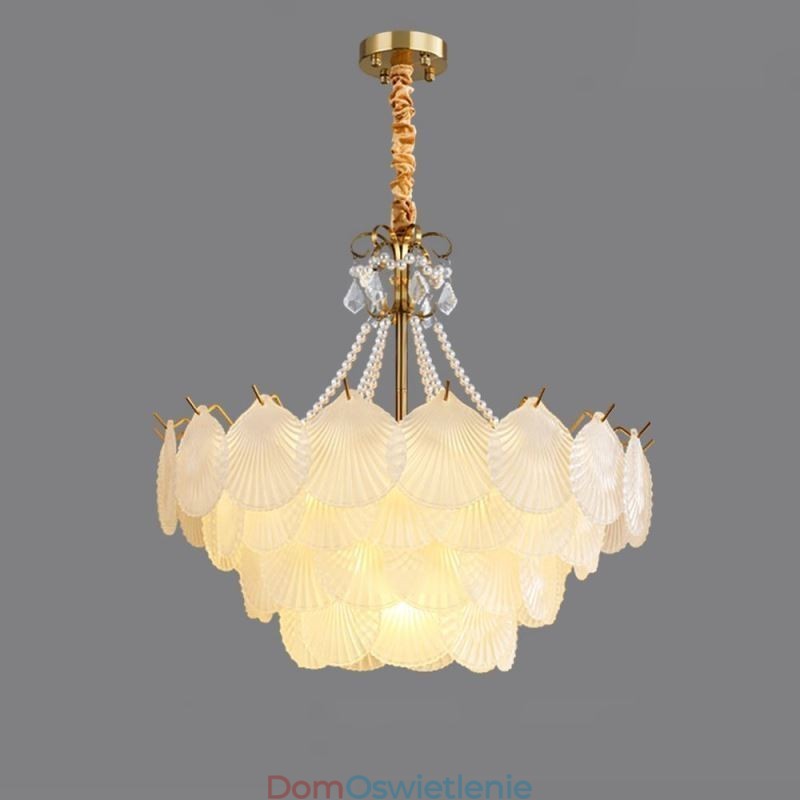 Europejska szklana lampa wisząca Post Modern Scallop wisząca lampa