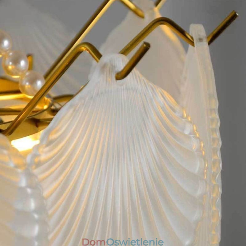 Europejska szklana lampa wisząca Post Modern Scallop wisząca lampa