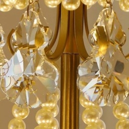 Elegancka szklana lampa wisząca Liść wiszący