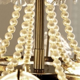 Elegancka szklana lampa wisząca Liść wiszący