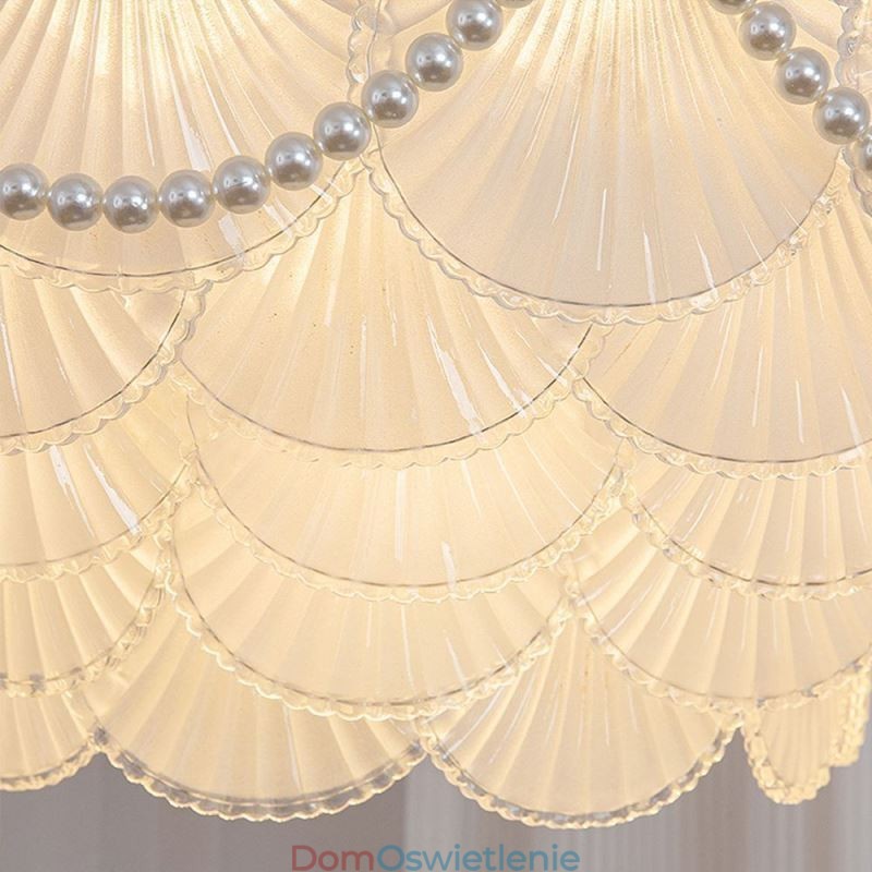 Europejska szklana lampa wisząca Elegancka lampa wisząca w kształcie muszli