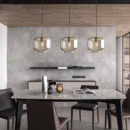3-punktowa szklana lampa wisząca klasyczna klastrowa wisząca oprawa oświetleniowa kawiarnia