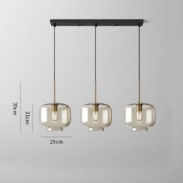3-punktowa szklana lampa wisząca klasyczna klastrowa wisząca oprawa oświetleniowa kawiarnia