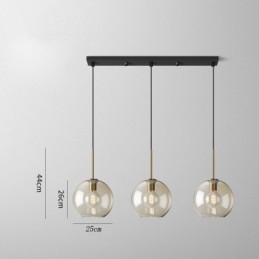 3-punktowa szklana lampa wisząca klasyczna klastrowa wisząca oprawa oświetleniowa kawiarnia