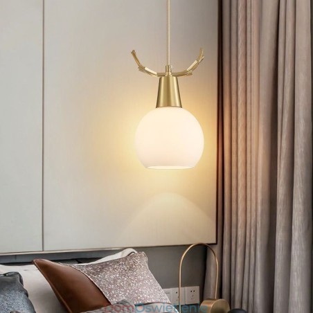 Nowoczesna prosta miedziana lampa wisząca Antler wisząca lampa Nowoczesna prosta miedziana lampa wisząca Antler wisząca lampa