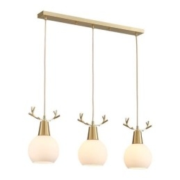Nowoczesna prosta miedziana lampa wisząca Antler wisząca lampa