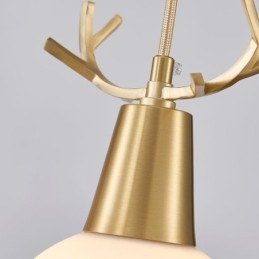 Nowoczesna prosta miedziana lampa wisząca Antler wisząca lampa