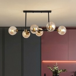 6-punktowa nowoczesna szklana lampa sufitowa Magic Bean Light Fixture