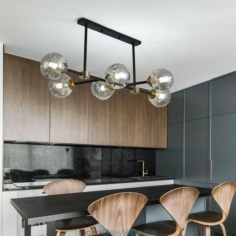 6-punktowa nowoczesna szklana lampa sufitowa Magic Bean Light Fixture