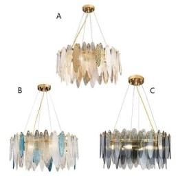 Nowoczesna Elegancka Szklana Lampa Wisząca