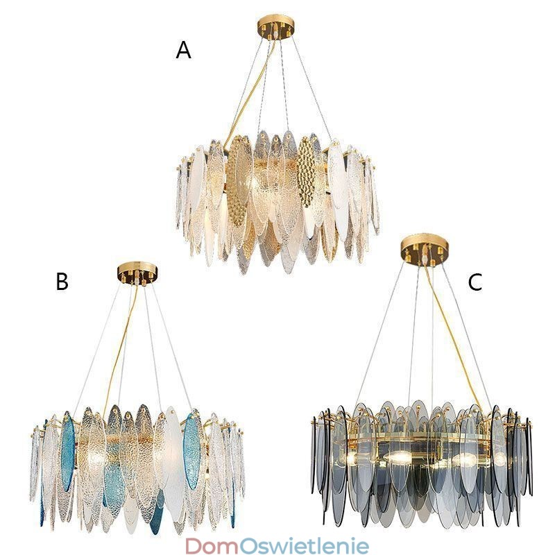 Nowoczesna Elegancka Szklana Lampa Wisząca