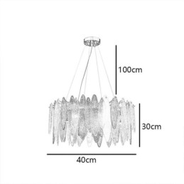 Nowoczesna Elegancka Szklana Lampa Wisząca