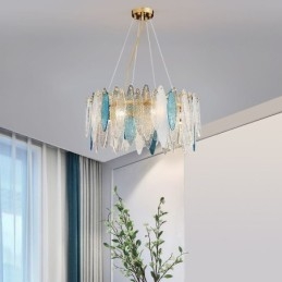 Nowoczesna Elegancka Szklana Lampa Wisząca