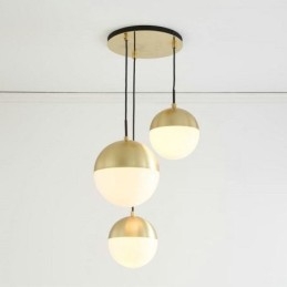 Nowoczesne szklane kule wiszące lampy wyspowe pomysły na lampę