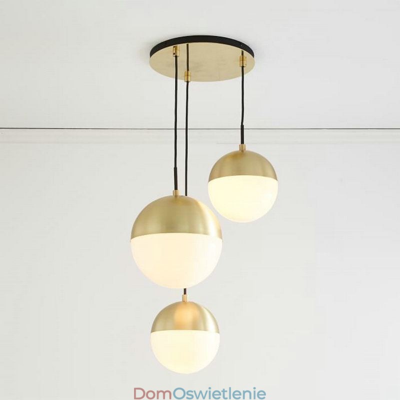 Nowoczesne szklane kule wiszące lampy wyspowe pomysły na lampę
