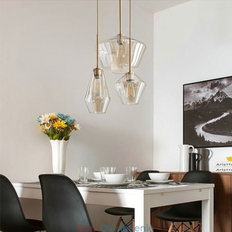 Nowoczesna prosta szklana lampa wisząca Nowoczesna prosta szklana lampa wisząca