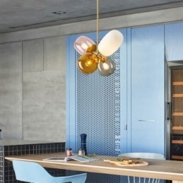 Nordic Unique Wisząca lampa Kolorowa szklana lampa Princess Balloon Light dla dzieci