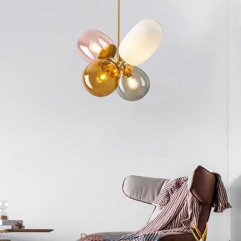 Nordic Unique Wisząca lampa Kolorowa szklana lampa Princess Balloon Light dla dzieci