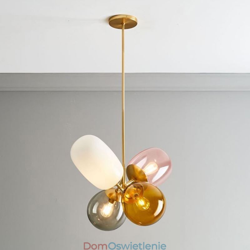 Nordic Unique Wisząca lampa Kolorowa szklana lampa Princess Balloon Light dla dzieci