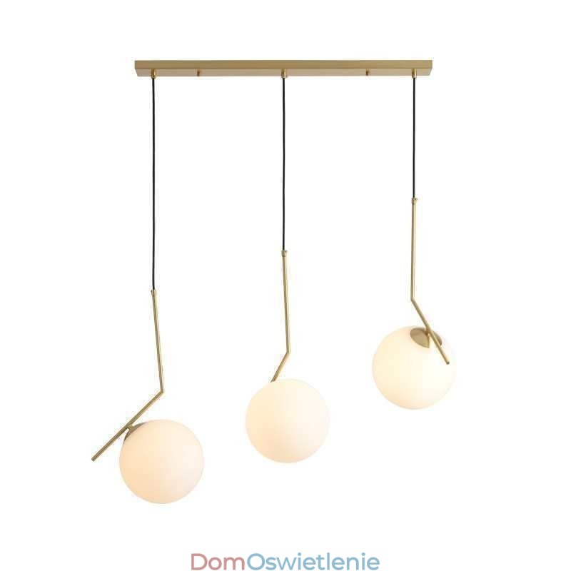 Lampa szklana w kształcie kuli na wyspę