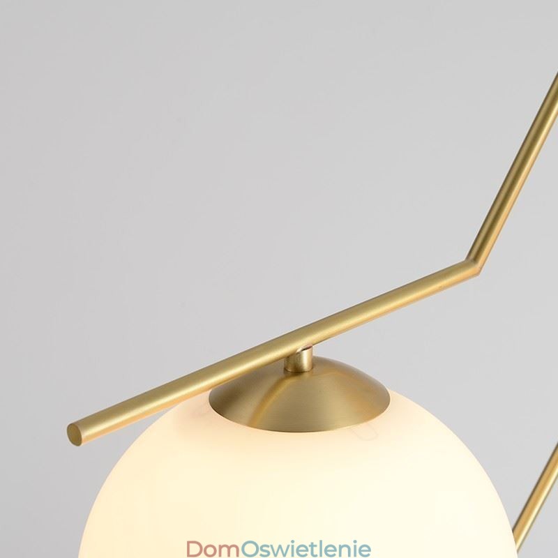 Lampa szklana w kształcie kuli na wyspę
