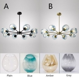 Nordic Glass Pendant Light Magic Bean Shape Lamp Żyrandol Oświetlenie