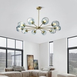 Nordic Glass Pendant Light Magic Bean Shape Lamp Żyrandol Oświetlenie